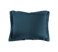 douceur d'intérieur, Taie d'Oreiller (50 x 70 cm) Lina Bleu, 100% Coton