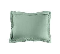 douceur d'intérieur, Taie d'Oreiller (50 x 70 cm) Lina Sauge, 100% Coton