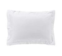 douceur d'intérieur, Taie d'Oreiller (50 x 70 cm) Percaline Blanc, Percale de Coton