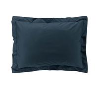 Douceur d'Intérieur Taie d'oreiller Percaline Bleu Nuit Percale de coton 50 x 70 cm