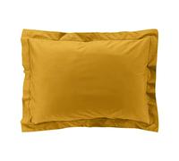 douceur d'intérieur, Taie d'Oreiller (50 x 70 cm) Percaline Curry, Percale de Coton
