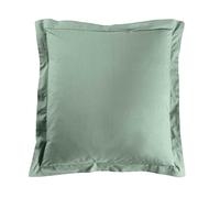 Douceur d'Intérieur Taie d'oreiller carrée Lina 63 x 63 cm 100% coton Sauge