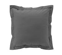 Douceur d'Intérieur – Taie d'oreiller Percaline 63 x 63 cm – Percale de coton – Acier