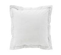 douceur d'intérieur, Taie d'Oreiller (63 x 63 cm) Percaline Blanc, Percale de Coton