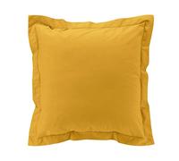 Douceur d'Intérieur Taie d'oreiller Percaline Curry 63 x 63 cm 100% percale de coton Jaune