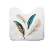 Douceur d'Intérieur Tapis contour WC Plumiss Microfibre imprimée 45x45 cm Multicolore