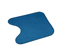 Douceur d'Intérieur, Tapis Contour WC (45 x 45 cm) Vitamine Bleu/Emeraude, Microfibre