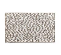 Douceur d'Intérieur Tapis de bain Friza 45 x 75 cm Microfibre tricolore Sable/Marron