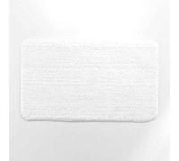 Douceur d'Intérieur, Tapis de Bain (45 x 75 cm) Metropolis Blanc, Microfibre Finition Fil Métallisé
