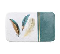 Douceur d'Intérieur, Tapis de Bain (45 x 75 cm) Plumiss, Microfibre Imprimée