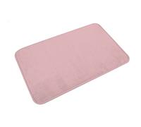 douceur d'intérieur, Tapis de Bain (45 x 75 cm) Vitamine Rose Poudre, Microfibre