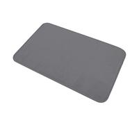 douceur d'intérieur, Tapis de Bain (45 x 75 cm) Vitamine Sdb Anthracite, Microfibre Unie