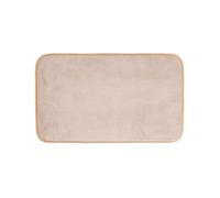 douceur d'intérieur, Tapis de Bain (45 x 75 cm) Vitamine Sdb Taupe, Microfibre Unie