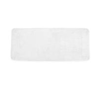 Douceur d'Intérieur, Tapis de Bain (50 x 120 cm) Vitamine Sdb Blanc, Microfibre Unie