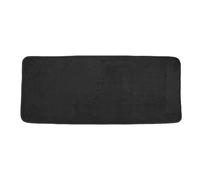Douceur d'Intérieur, Tapis de Bain (50 x 120 cm) Vitamine Sdb Noir, Microfibre Unie