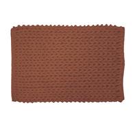 Douceur d'Intérieur, Tapis de Bain (50 x 80 cm) Ariel Terracotta, Coton et Polyester Chenille