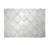 Douceur d'Intérieur, Tapis de Bain (50 x 80 cm) Otis Naturel, Coton Jacquard Tufté