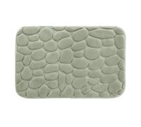 Douceur d'Intérieur – Tapis de bain Ricochet – 50 x 80 cm microfibre unie relief – Sauge