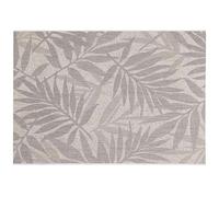 Douceur d'Intérieur Tapis D'intérieur Rectangle Tissé à Motif Feuilles Palmyre - Beige - 120 X 170 Cm