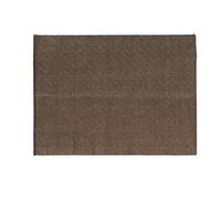 Douceur d'intérieur, Tapis Rectangle (120 x 170 cm) Livio Noir, Jute Uni et Coton Uni