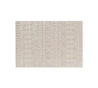Douceur d'Intérieur, Tapis Rectangle (120 x 170 cm) Valam Naturel, Tissé Plat Relief