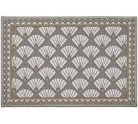 Douceur d'Intérieur, Tapis Rectangle (40 x 60 cm) Art Deco Chic Gris, Imprimé