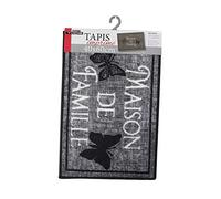 Douceur d'Intérieur, Tapis Rectangle (40 x 60 cm) Familia Gris, Imprimé
