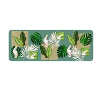 Tapis d'Entrée Imprimé Cacatoes 45x120cm Vert