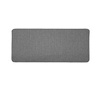Douceur d'Intérieur - Tapis rectangle Manea - Tissé uni 45 x 120 cm - Gris