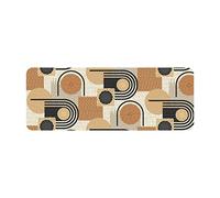 Douceur d'Intérieur, Tapis Rectangle (45 x 120 cm) Rondipop Noir, Mousse Imprimée