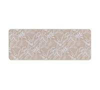 Douceur d'Intérieur, Tapis Rectangle (45 x 120 cm) Stylis Blanc, Tissé Imprimé
