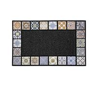 Douceur d'Intérieur, Tapis Rectangle (45 x 75 cm) Ceramiko Naturel, Relief Caoutchouc