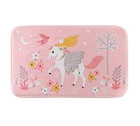 Douceur d'Intérieur, Tapis Rectangle (45 x 75 cm) Fee des Bois Rose, Velours Imprimé