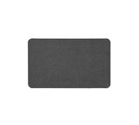 Douceur d'Intérieur, Tapis Rectangle (45 x 75 cm) Simeo Anthracite, Tissé Uni