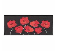Douceur d'Intérieur, Tapis Rectangle (50 x 120 cm) Coquelicots, Imprimé Digital