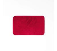 Douceur d'Intérieur, Tapis Rectangle (50 x 80 cm) Flanou Carmin, Flanelle Unie