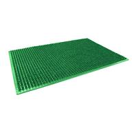 Douceur d'Intérieur, Tapis Rectangle (58,5 x 38,5 cm) Grattoir Vert, Polyethylene