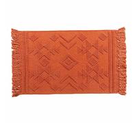 Douceur d'Intérieur, Tapis Rectangle (60 x 90 cm) Cilaos Terracotta, Coton Jacquard