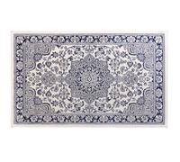 Douceur d'Intérieur, Tapis Rectangle (68 x 110 cm) Cherine Bleu, Viscose Tissée