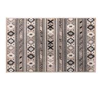 Douceur d'Intérieur, Tapis Rectangle (68 x 110 cm) Sakari Taupe, Viscose Tissée