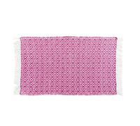 Douceur d'Intérieur, Tapis Rectangle (50 x 80 cm) Pithaya Rose, Coton Tissé