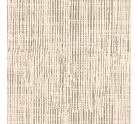 Douceur d'Intérieur, Tissu Enduit (RLX 1,40mx20m) Edith Taupe, Coton/Polyester Imprimé