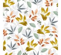 Douceur d'Intérieur, Tissu Enduit (RLX 1,40mx20m) Jeanne Multico, Coton/Polyester Imprimé