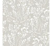 Douceur d'Intérieur, Tissu Enduit (RLX 1,40mx20m) Lizy Naturel, Coton & Polyester Imprimé