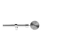 Douceur d'Intérieur, Tringe Extensible en Kit Complet (120 < 210 cm) Rollis Chrome, Plaqué
