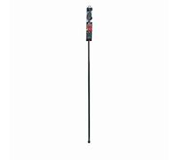 Douceur d'Intérieur, Tringle Extensible en Kit Complet (120 à 210 cm) Bullette Noir/Argent, Patine