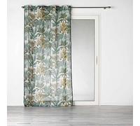 douceur d'intérieur, Voilage à Oeillets (140 x 240 cm) Balinesia, Effet Lin Tissé Imprimé