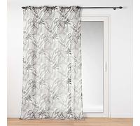 Douceur d'Intérieur – Voilage à œillets Cabana – Voile sablé imprimé 140 x 240 cm Naturel
