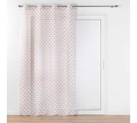 Douceur d'Intérieur – Rideau voilage à œillets Lorea 140 x 240 cm Rose