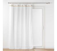 Douceur d'Intérieur, Voilage à Oeillets (140 x 240 cm) Mileo Blanc, Voile Tissé
